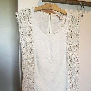 Lucky Brand Women's Crochet Tank Top